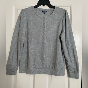 NWT Splendid Grey Henley Top-Size Small